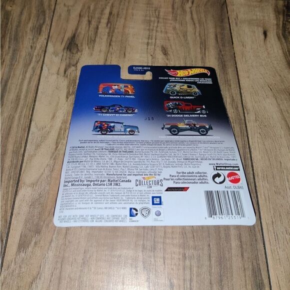 SUPERMAN 71' Chevy El Camino DC Comics Hot Wheels Pop Culture Real Riders - Picture 2 of 5